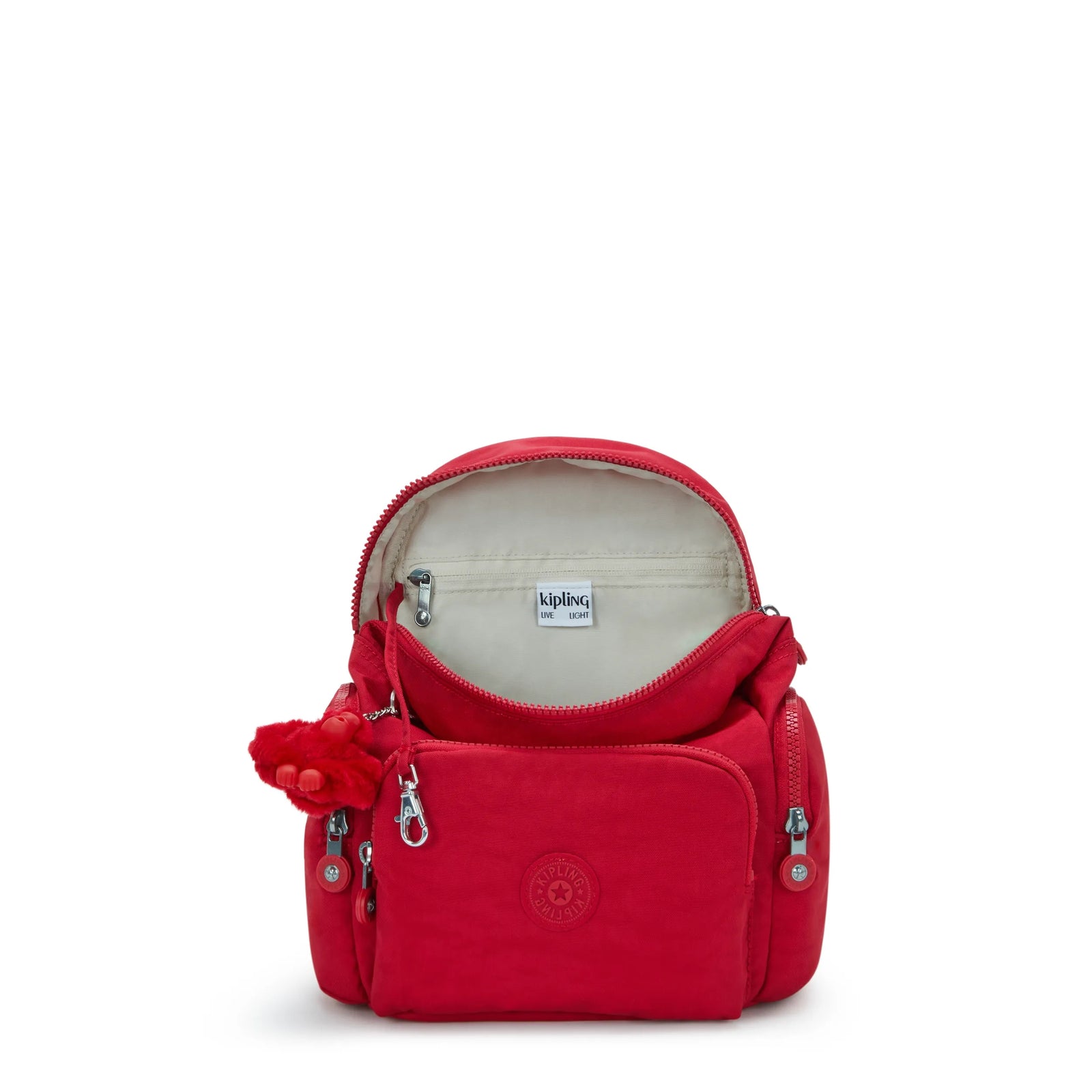City Zip Mini Backpack Ruby Red-view-4