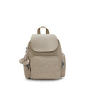 City Zip Mini Backpack Soft Taupe-view-1 thumbnail