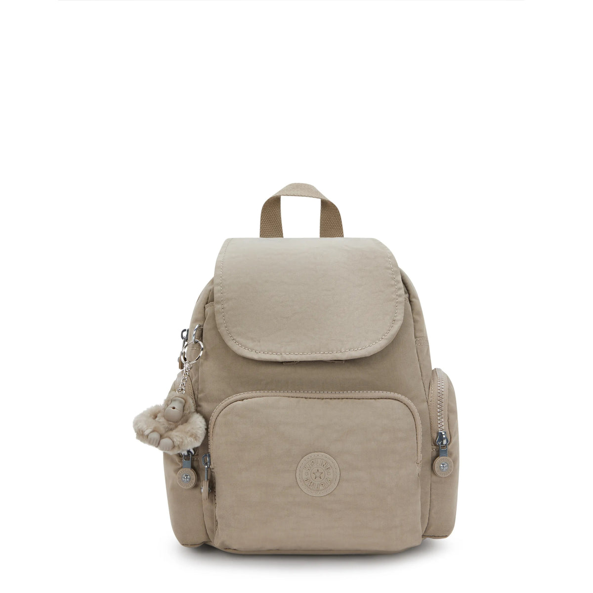 City Zip Mini Backpack Soft Taupe - 1