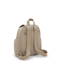City Zip Mini Backpack Soft Taupe-view-3 thumbnail