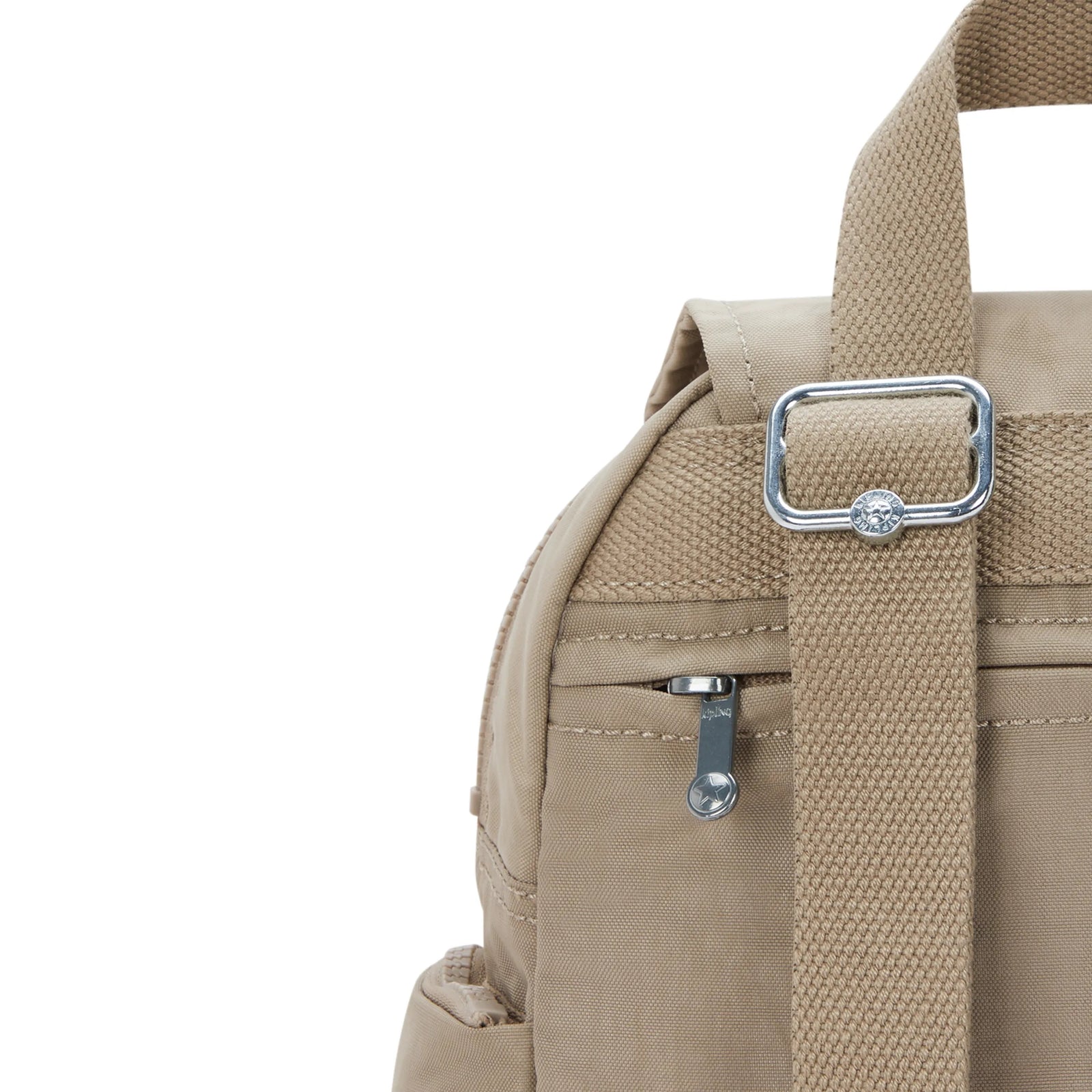 City Zip Mini Backpack Soft Taupe-view-7