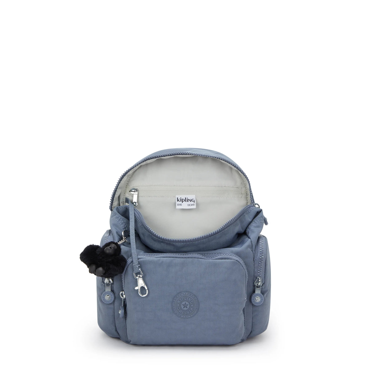 City Zip Mini Backpack Blue Stone - 3