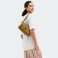 Eleni Smooth Satin Shoulder Bag Goldish Brown - 2