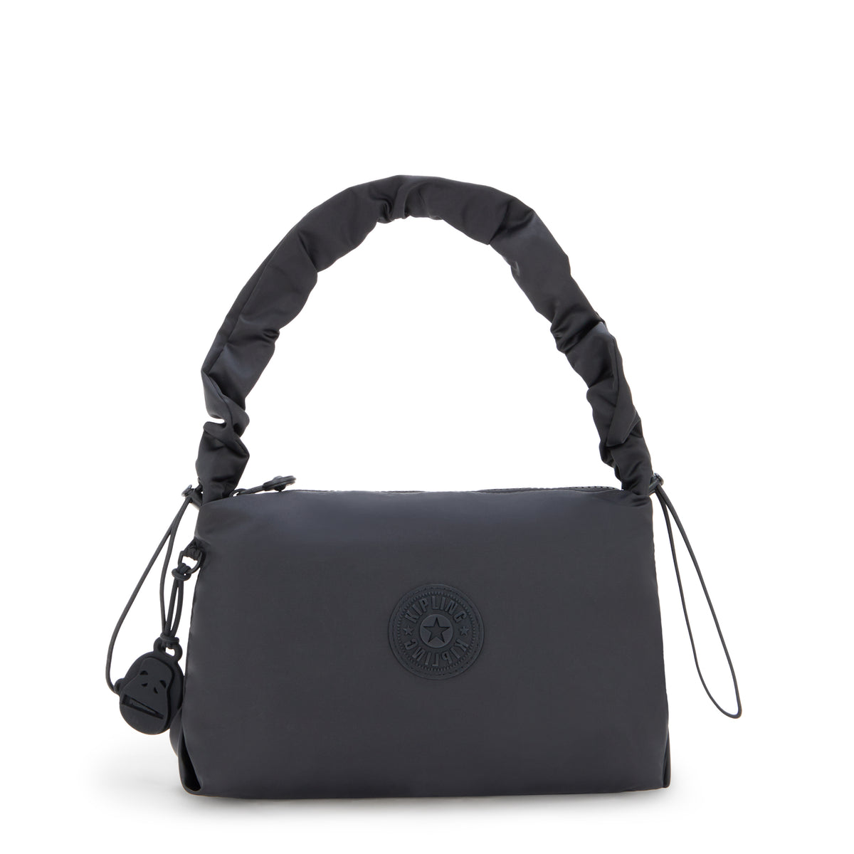 Eleni Smooth Satin Shoulder Bag Simply Black - 1
