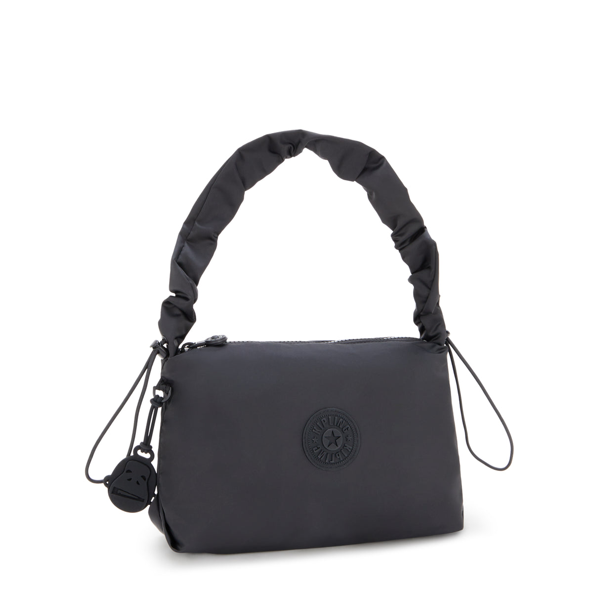 Eleni Smooth Satin Shoulder Bag Simply Black - 3