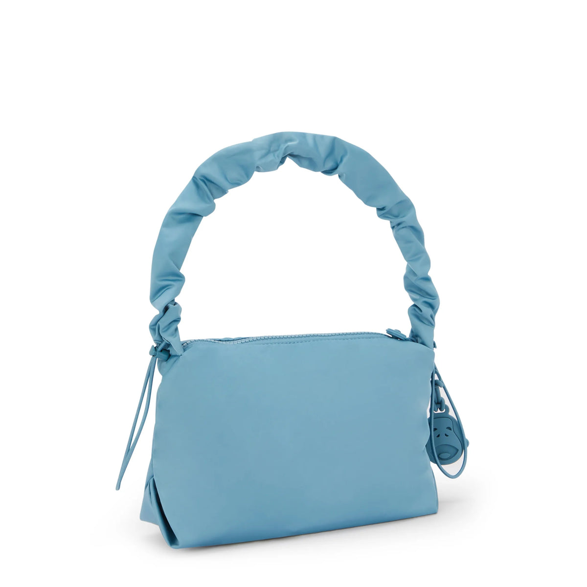 Eleni Smooth Satin Shoulder Bag Sounds Blue Gloss - 3