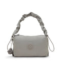 Eleni Smooth Satin Shoulder Bag Entirely Grey - 1