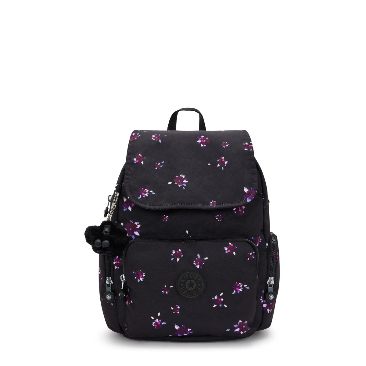 City Zip Small Printed Backpack Night Flower - 1