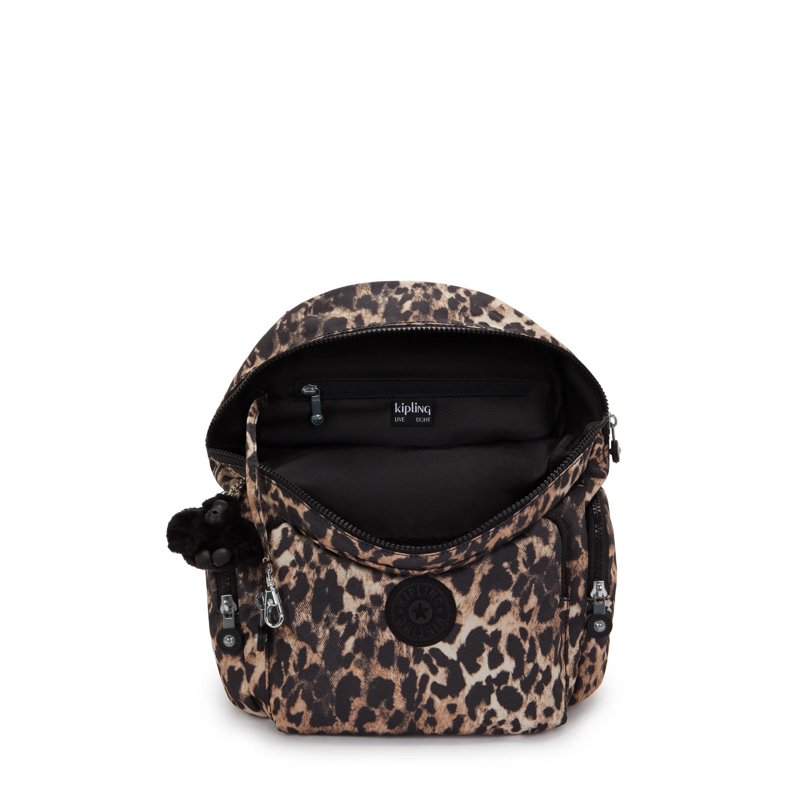 City Zip Small Printed Backpack - Wild Leopard