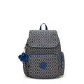 City Zip Small Printed Backpack Blue on Wire - 1