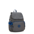 City Zip Small Printed Backpack Blue on Wire - 5