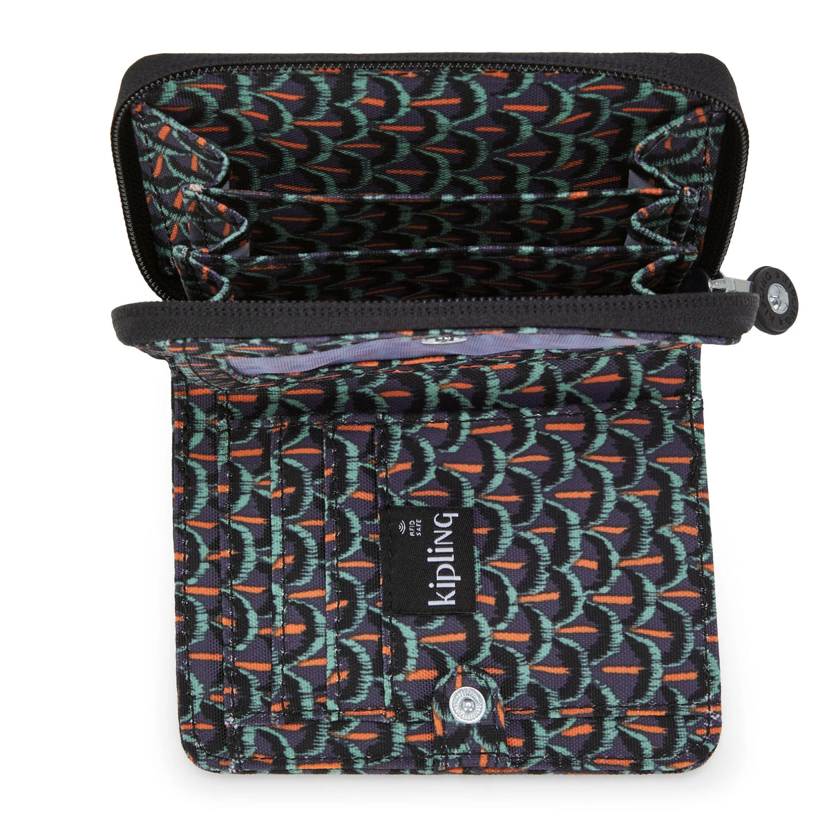 Money Love Small Printed Wallet Geo Feather - 3
