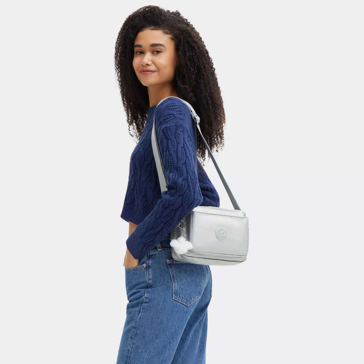 Abanu Medium Metallic Crossbody Bag New Bright Metallic - 2