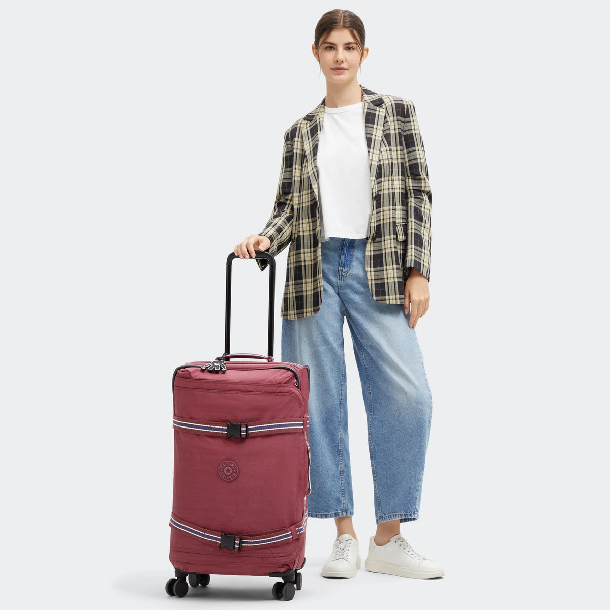 Spontaneous Medium Rolling Luggage Lounge Wine - 2