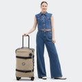 Spontaneous Medium Rolling Luggage Soft Taupe-view-2 thumbnail