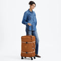 Spontaneous Medium Rolling Luggage Stylish Mokka - 2