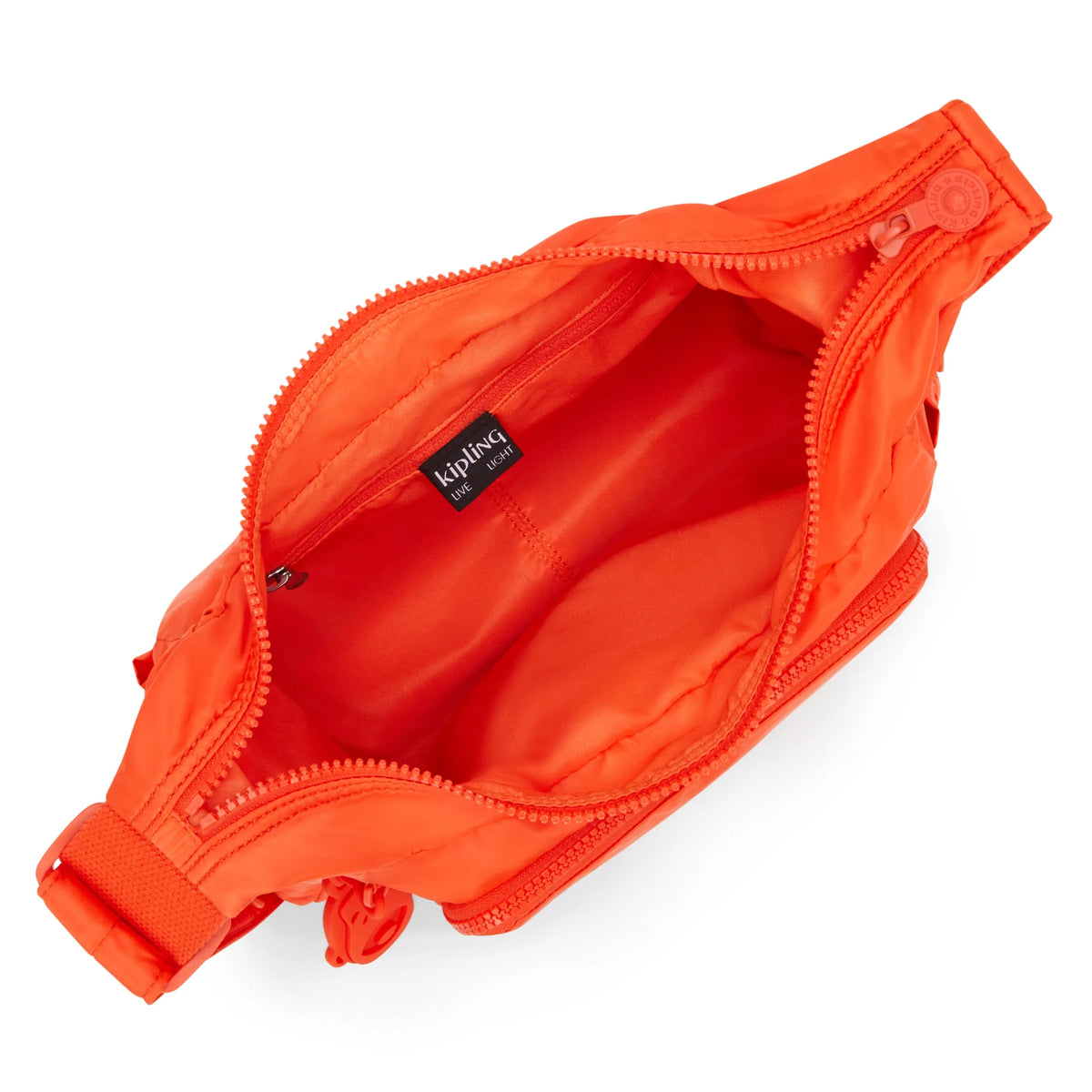 Gabb Small Smooth Satin Crossbody Bag Open Orange Gloss - 3