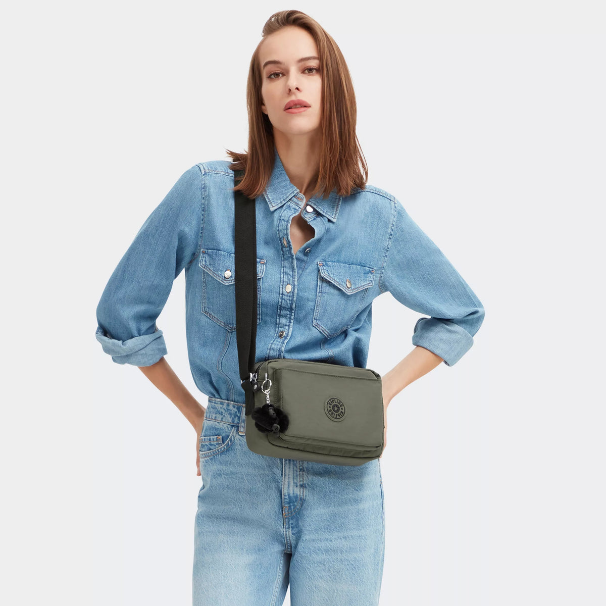 Abanu Medium Crossbody Bag Green Moss - 2