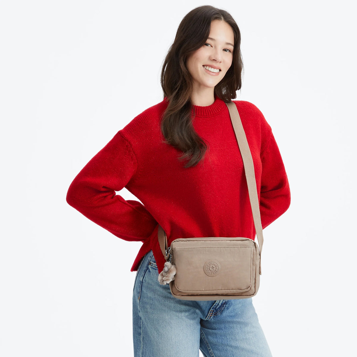 Abanu Medium Crossbody Bag Tan Beige - 2