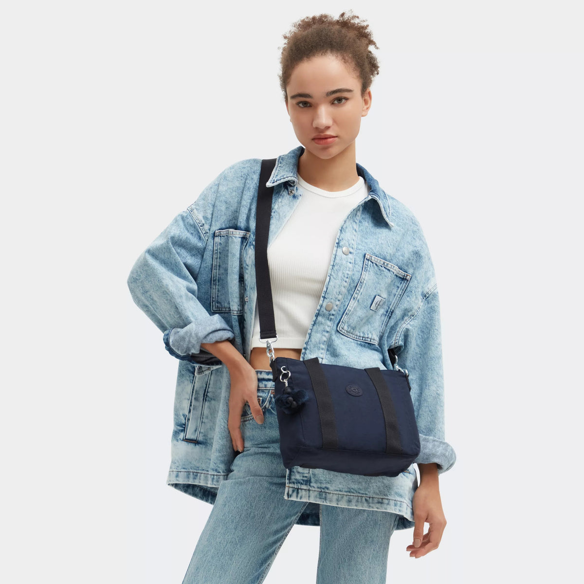 Asseni Mini Tote Bag Blue Bleu 2 - 2