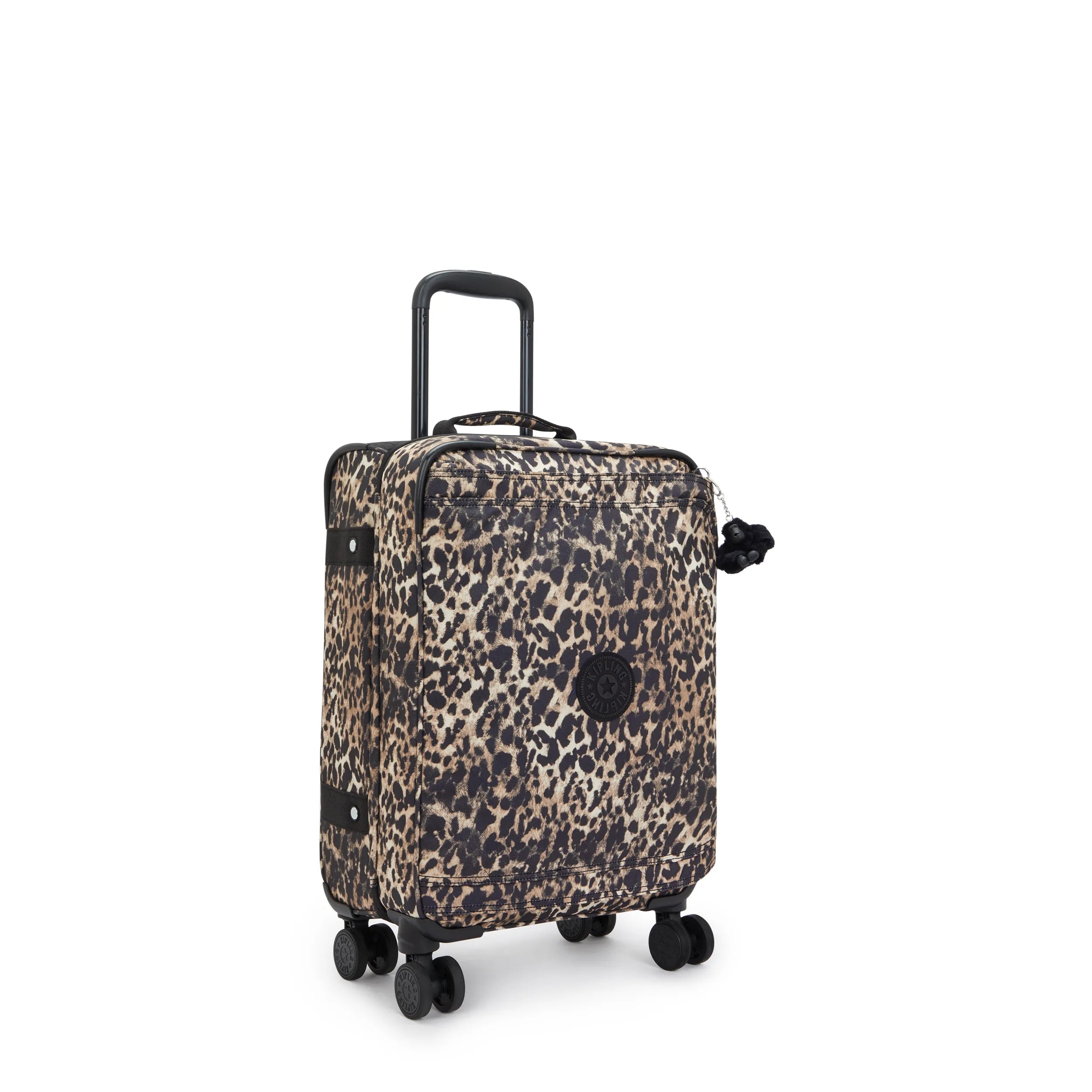 Kipling ボストンバッグ キャリーバッグ　アニマル柄　キャスター付 Spontaneous Small Printed Rolling Luggage - Wild Leopard