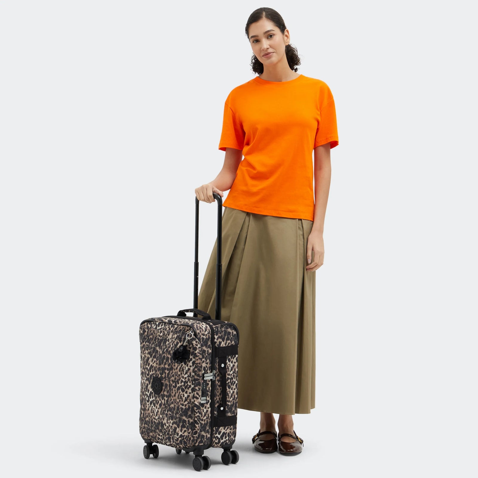 Spontaneous Small Printed Rolling Luggage Wild Leopard-view-2