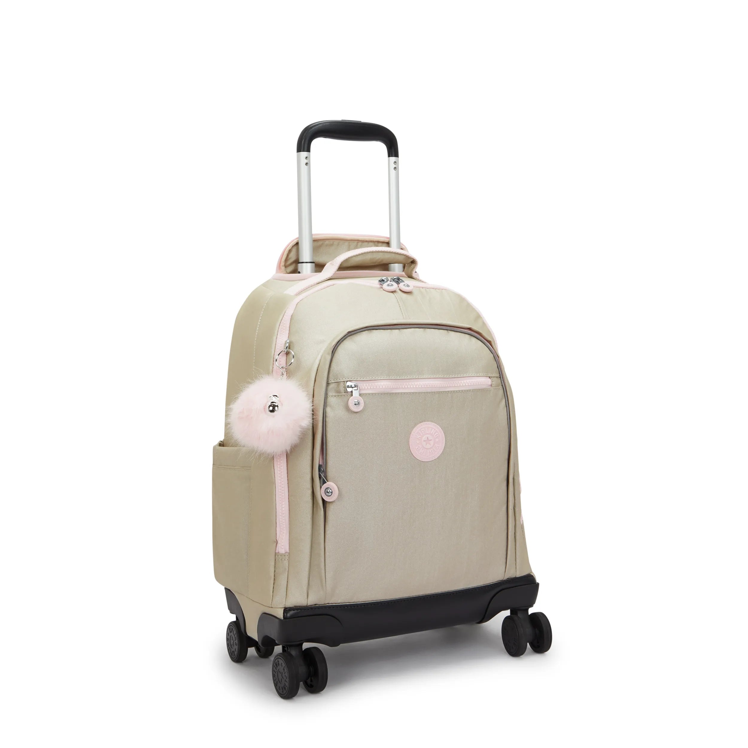 本日価格　ba&ttang　バエンタン リュックキャリー　アイボリー　S　中古品 New Zea Metallic 15