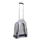 New Zea Metallic 15" Laptop Rolling Backpack Silver Glow Metallic-view-2 thumbnail
