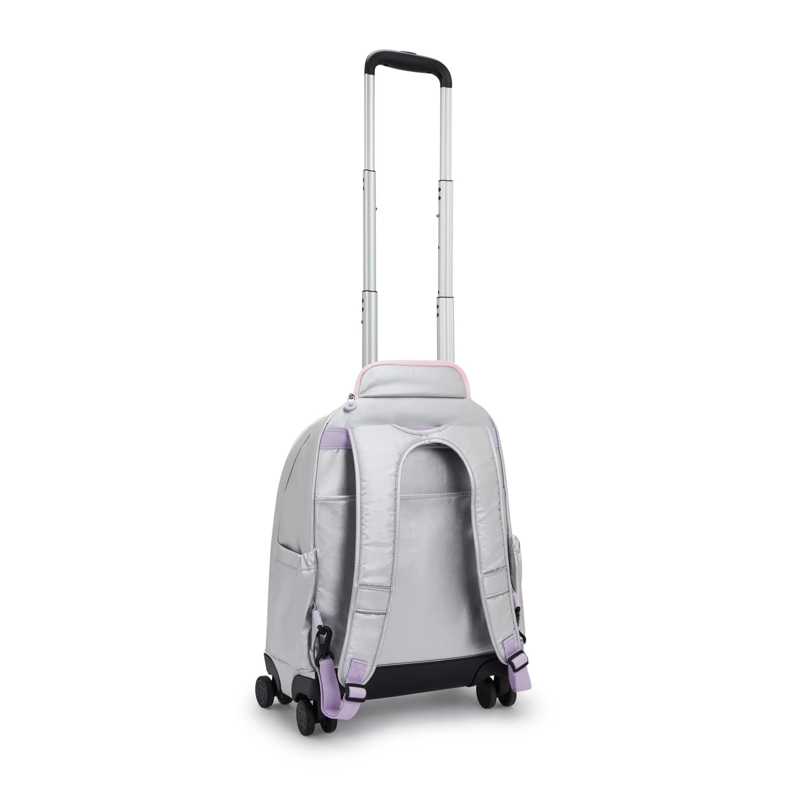backpack roller laptop Sport Rolling | Free Shipping there are 2 side mesh pockets one is zippered for secure storage Kipling New Zea Metallic 15"