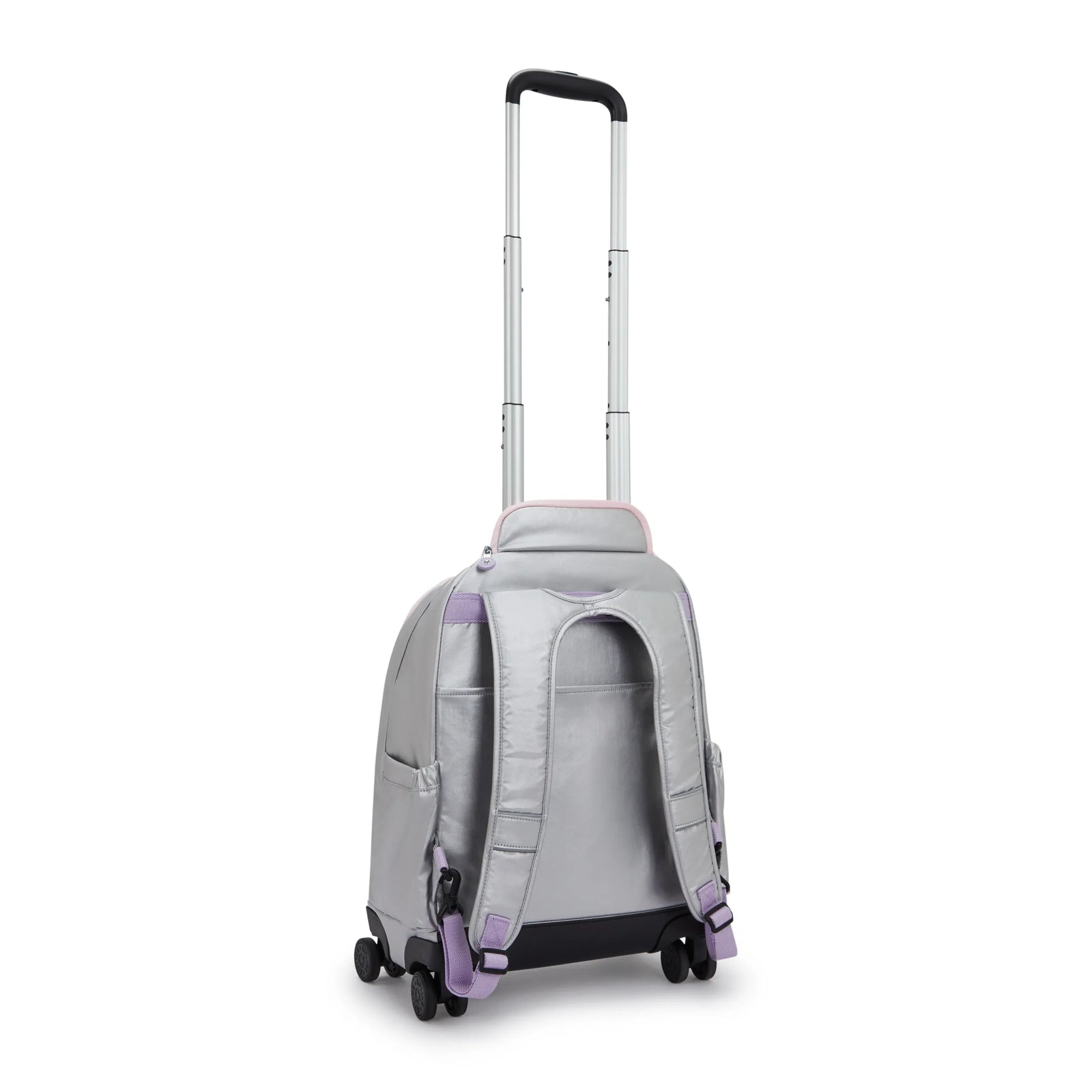 New Zea Metallic 15" Laptop Rolling Backpack Silver Glow Metallic-view-2