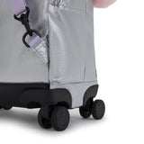 New Zea Metallic 15" Laptop Rolling Backpack Silver Glow Metallic-view-5 thumbnail
