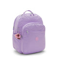 Seoul Extra Large 17" Laptop Backpack Lilac Heart Embossed - 5