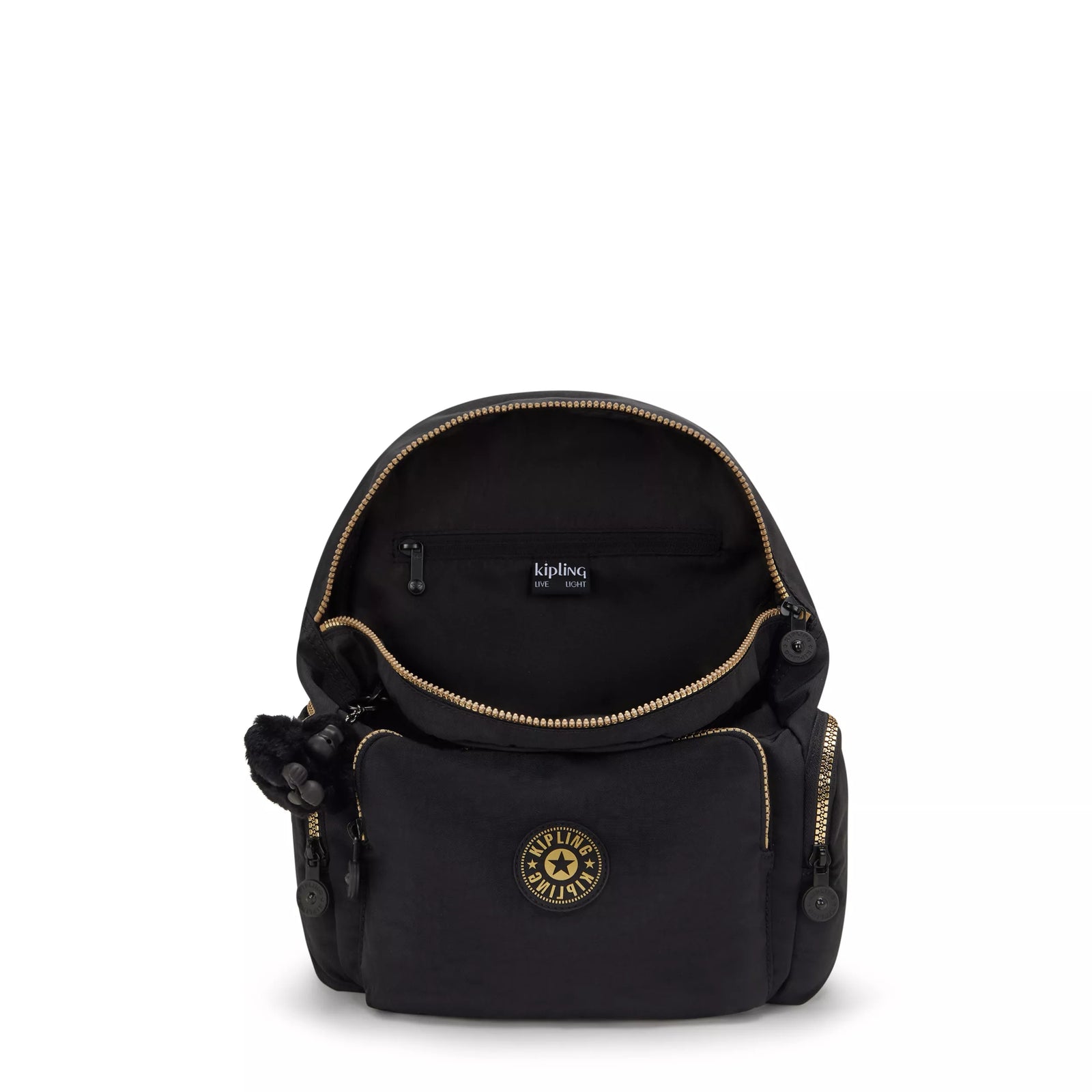 fashionable mini backpacks nylon kipling City Zip Small Backpack Glorious Khaki 56% Recycled Nylon, 44% Nylon
