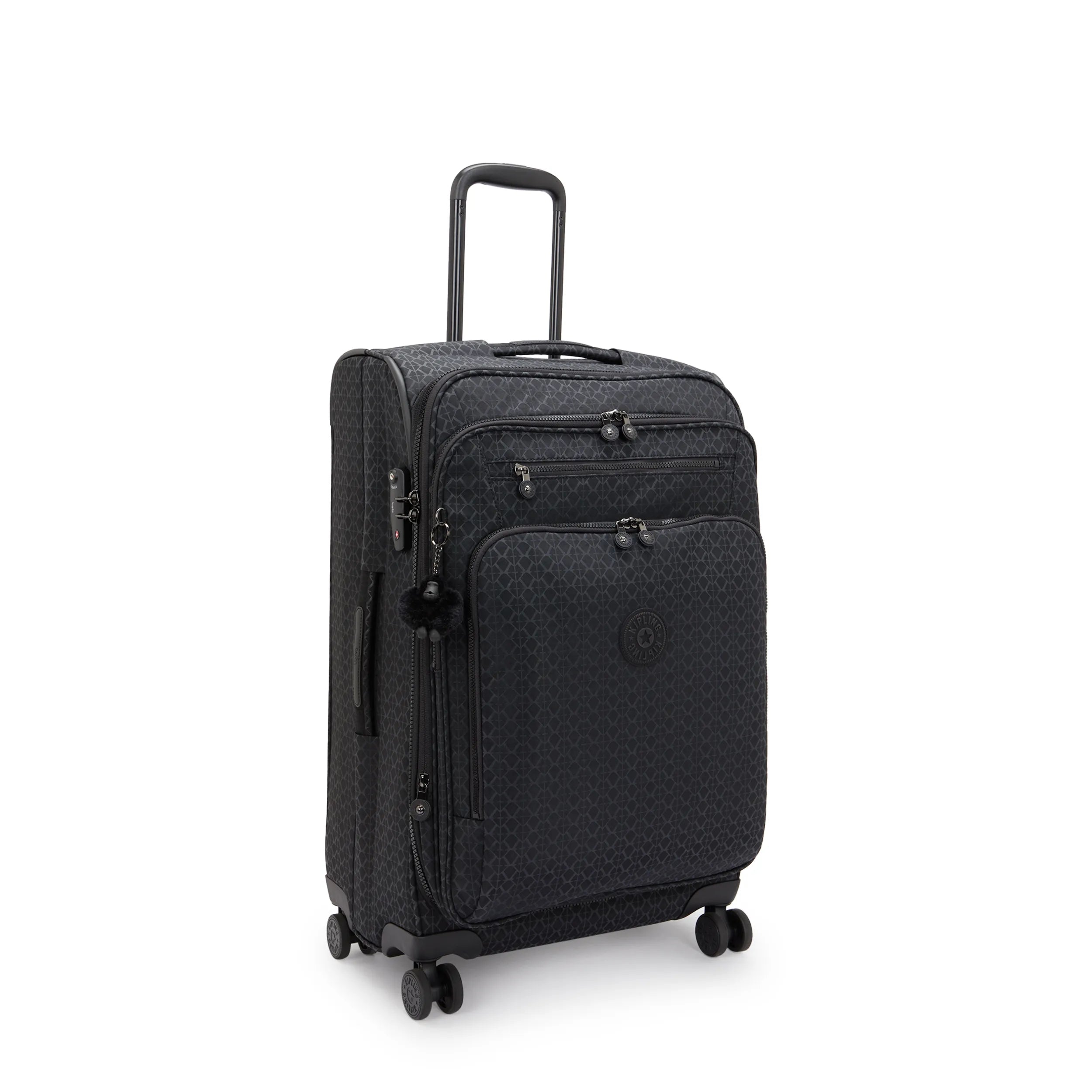Youri Spin Medium Printed 4 Wheeled Rolling Luggage
