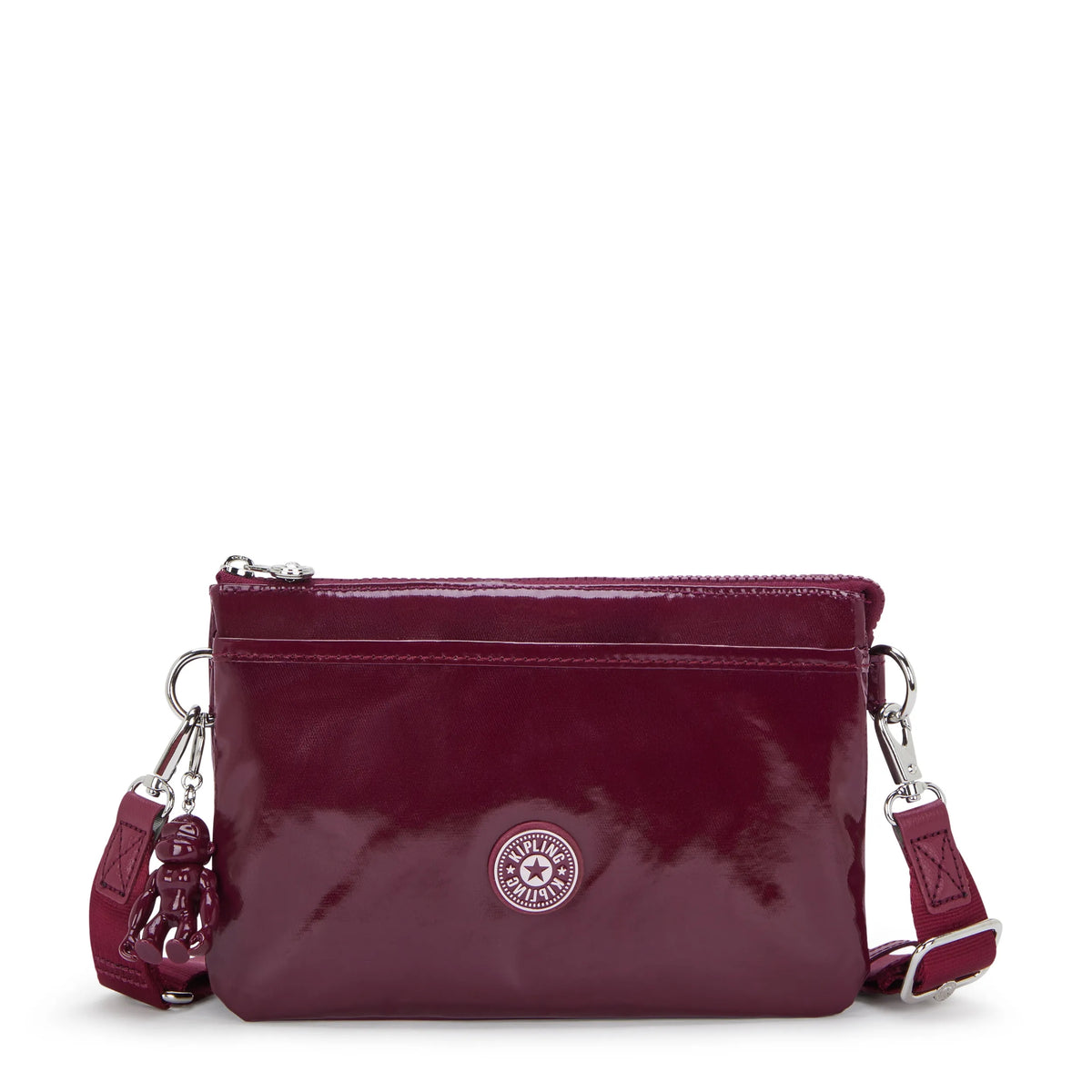Riri Glossy Crossbody Bag High Gloss Wine - 1