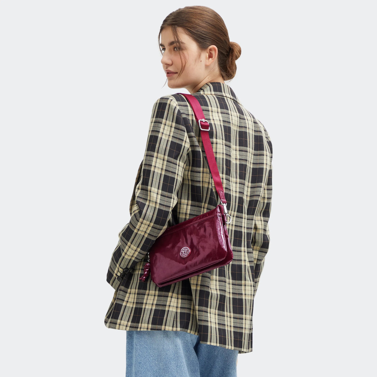 Riri Glossy Crossbody Bag High Gloss Wine - 2