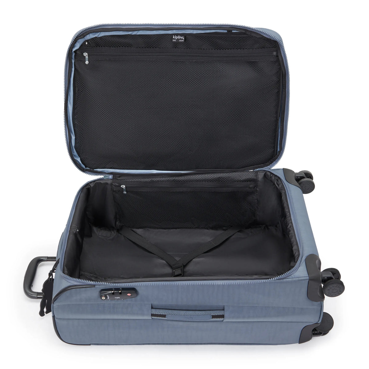 Youri Spin Medium 4 Wheeled Rolling Luggage Blue Stone - 3