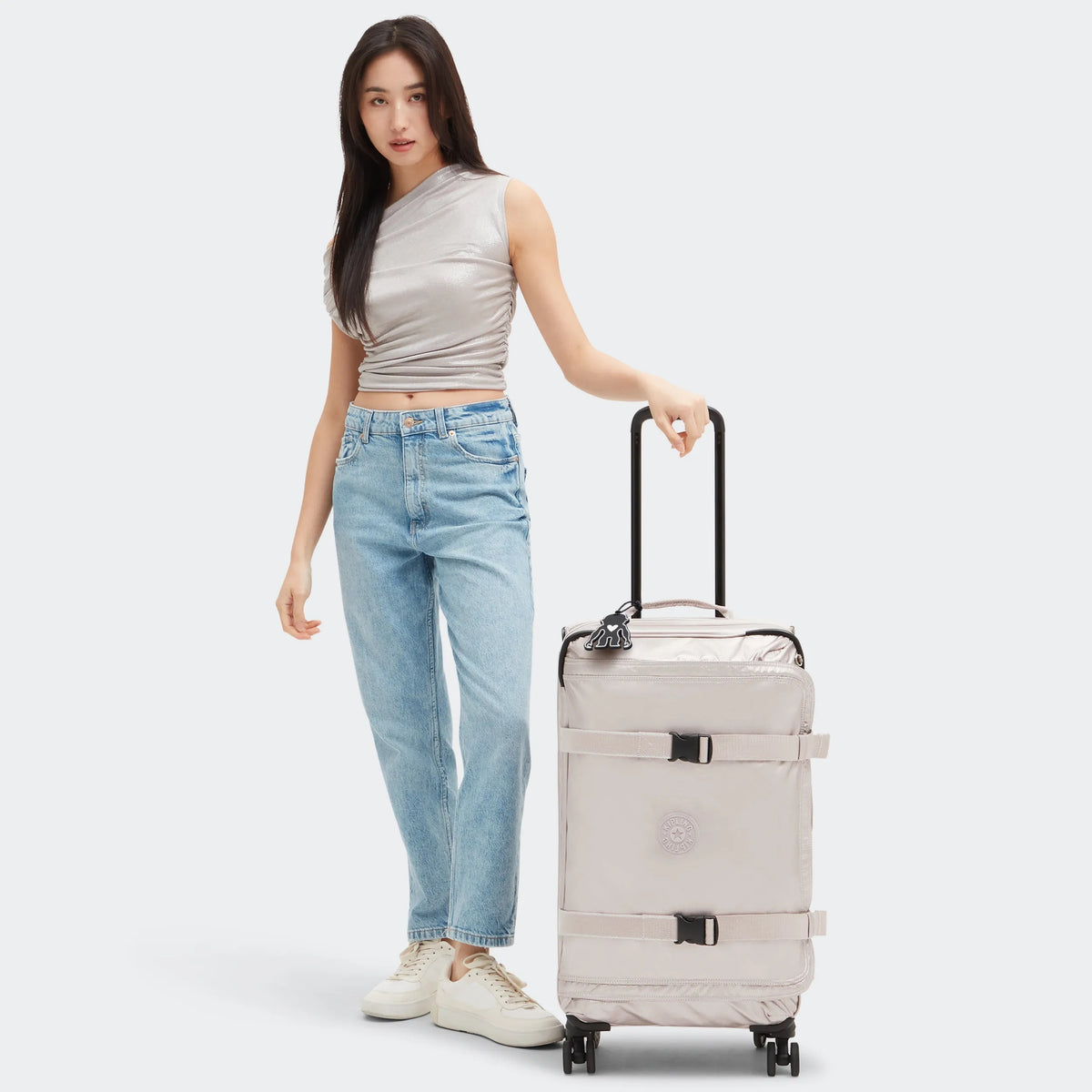 Spontaneous Medium Rolling Luggage Metallic Glow - 2