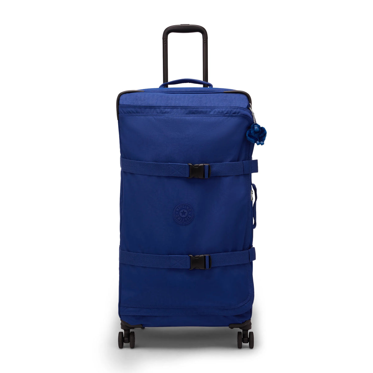 Spontaneous Large Printed Rolling Luggage Diamond Wave Embossed - 1