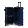 Spontaneous Large Printed Rolling Luggage Diamond Wave Embossed - 3