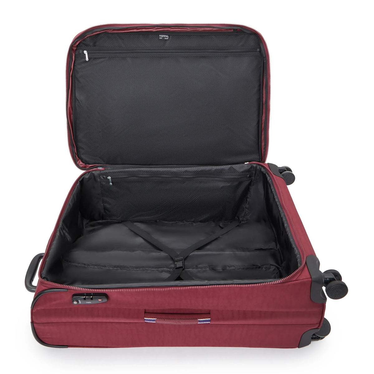 Youri Spin Large Printed 4 Wheeled Rolling Luggage Lounge Wine - 3