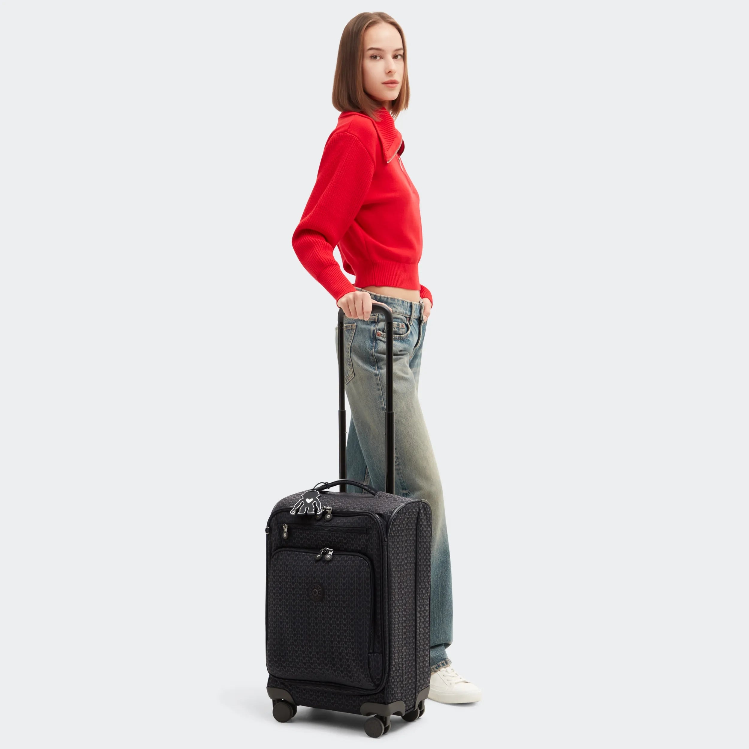 あ*や様 【未使用】Kipling YOURI SPIN 55キャリーケース チ Youri Spin Small Printed 4 Wheeled Rolling Luggage