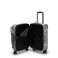 Spontaneous Small Metallic Rolling Luggage Grey Snake Metallic - 4