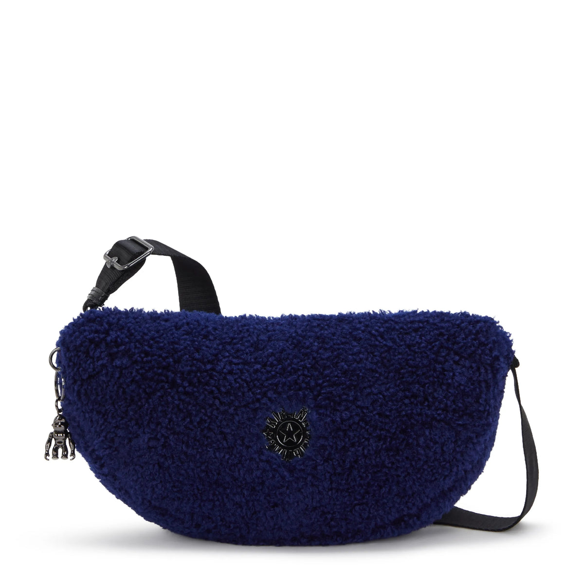 Julissa Small Fuzzy Crescent Crossbody Bag Fuzzy Night - 1