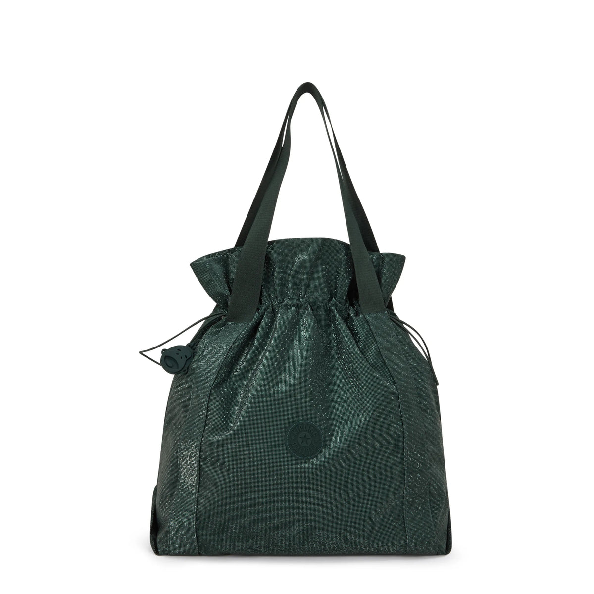 Elmar Smooth Satin Tote Bag Shiny Pixel Green - 1