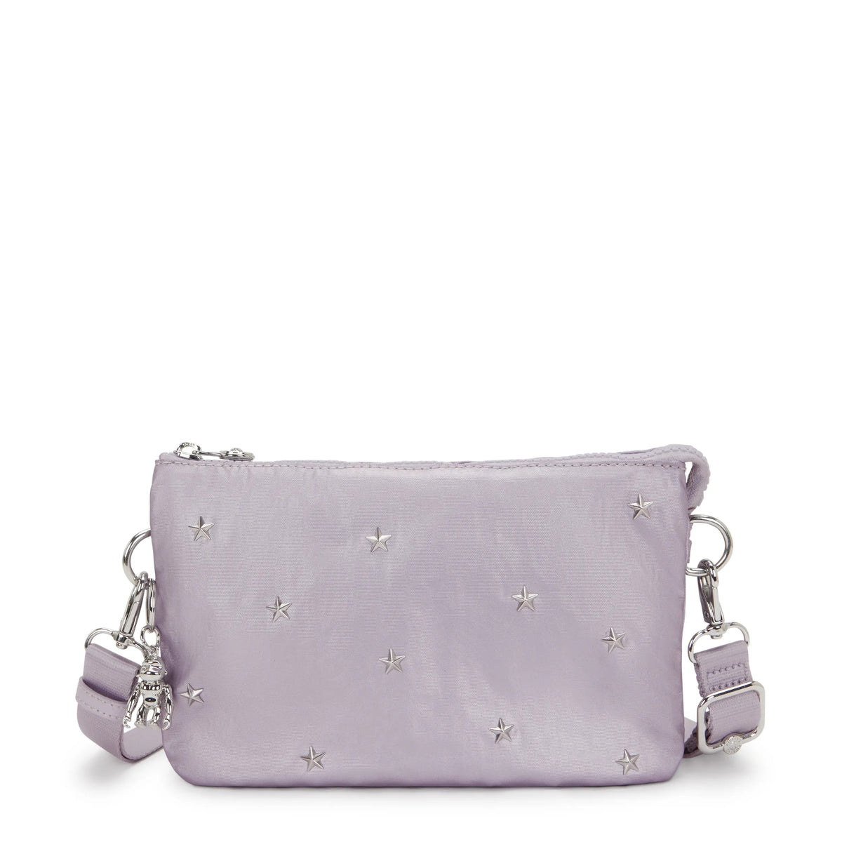Riri Studded Metallic Crossbody Bag Lilac Metallic Studs - 1