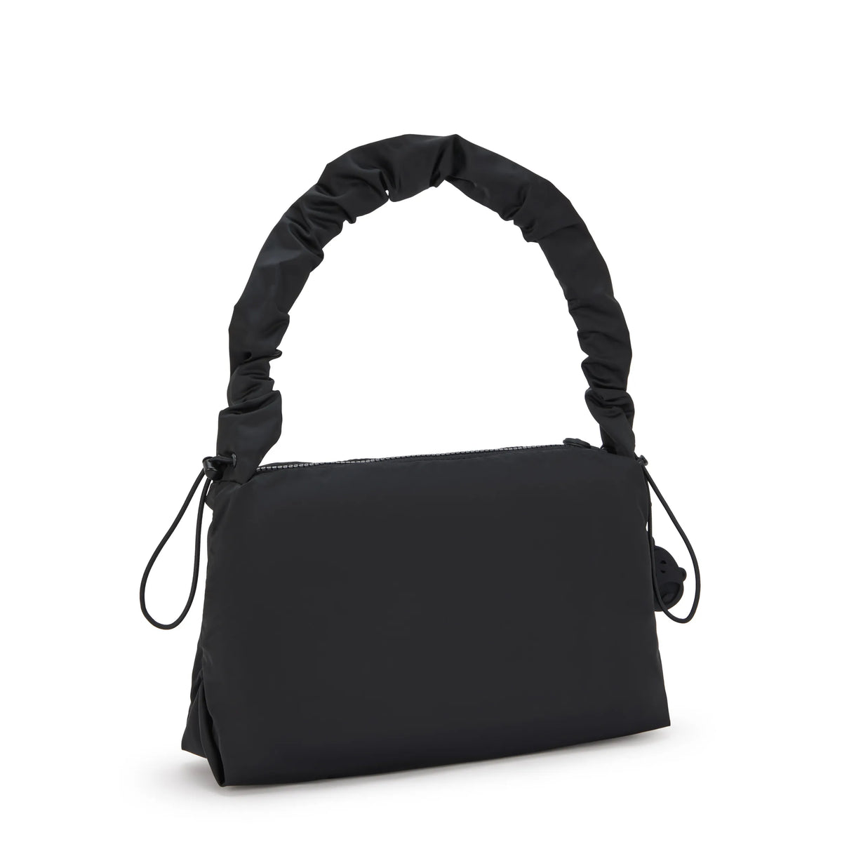 Eleni Medium Smooth Satin Shoulder Bag Simply Black - 3