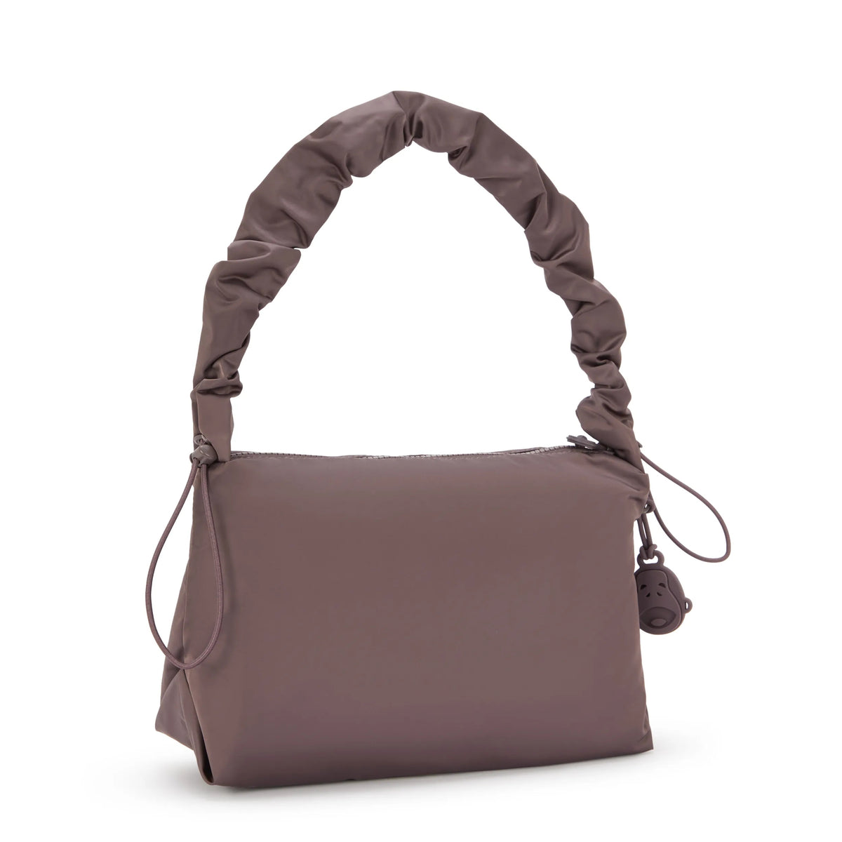 Eleni Medium Smooth Satin Shoulder Bag Simply Mocha - 3