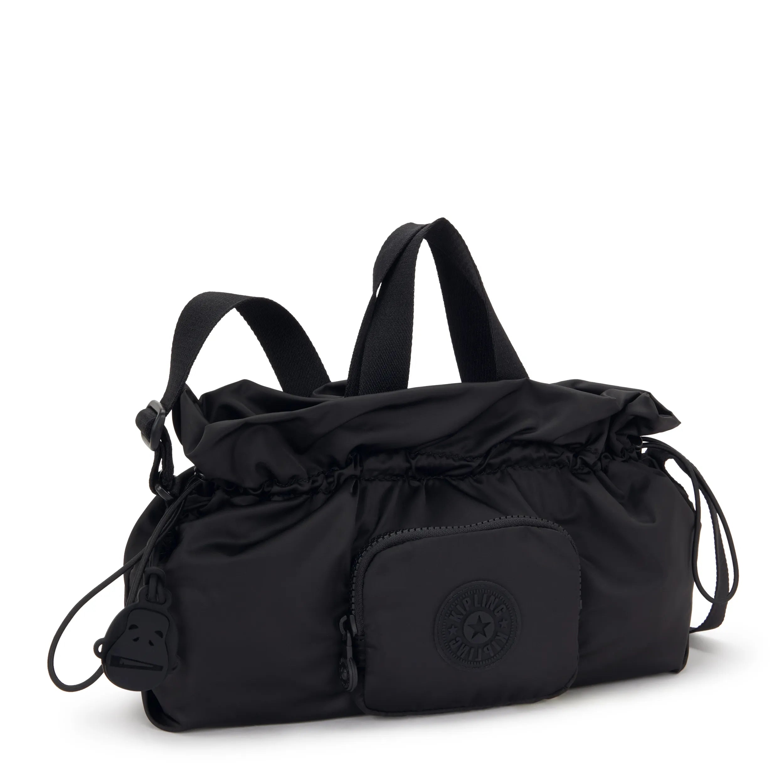 Elza Smooth Satin Crossbody Bag - Simply Black