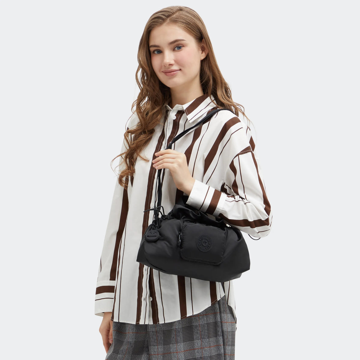 Elza Smooth Satin Crossbody Bag Simply Black - 2